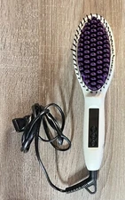 InStyler Straight UP Ceramic Straightening Brush Model 00484 White DK818 Tested
