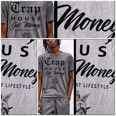 Hip hop t-shirt streetwear gangster mobster mob gang drug house quote tee