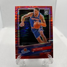 2020 Panini Donruss Optic The Rookies Red Pulsar Prizm Obi Toppin #4 Rookie RC