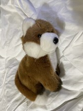 VTG 1989 DAKIN PLUSH, BABY RED FOX, SITTING, 10 INCHES, Like New KOREA