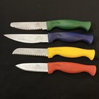 Chicago Cutlery 4 Pcs Stainless Steel Blades Colored Polymer Handles — photo 1