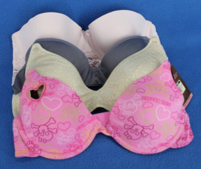 Pink Cookie Aerie No Boundaries Barely There T-shirt Bra Lot Size 34B #D8125