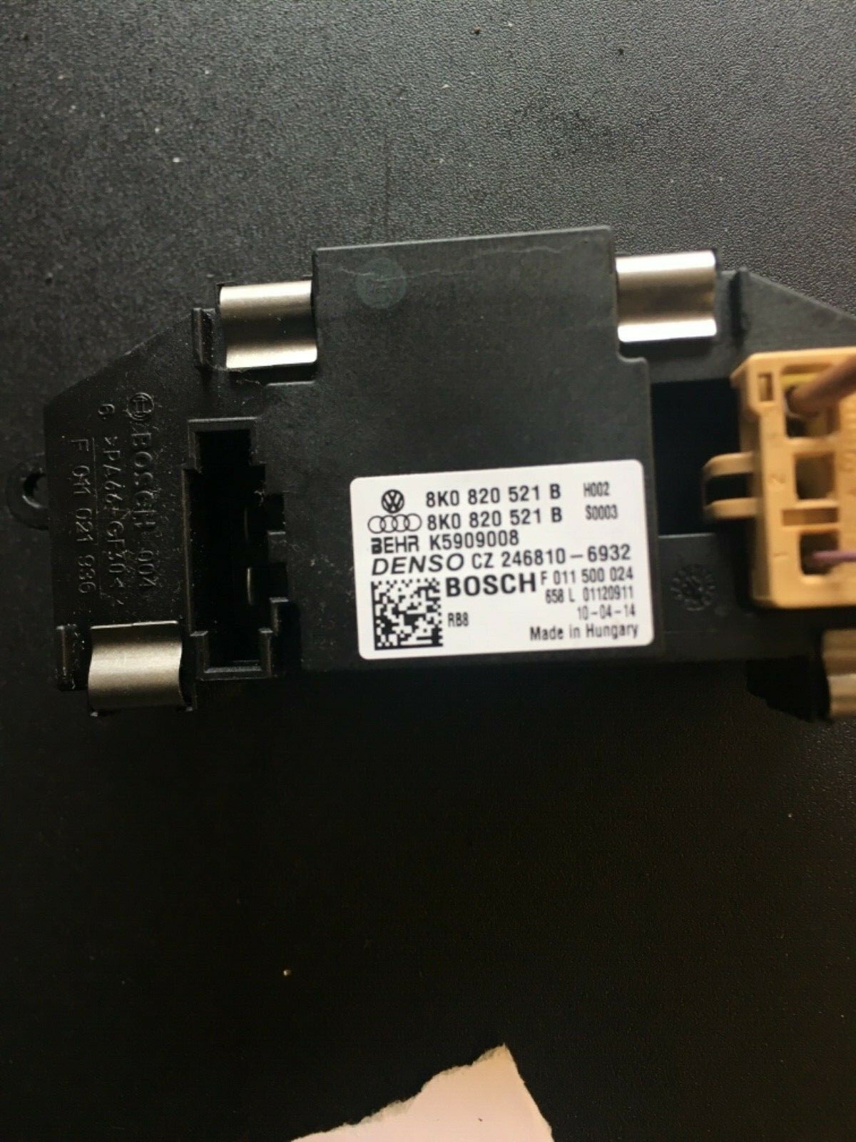 AUDI A4 S4 A5 S5 Q5 Blower Motor Resistor 8K0 820 521 B eBay