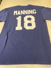 PEYTON MANNING 18 DENVER BRONCOS NFL NAVY M TEE SHIRT FREE SHIPPING 