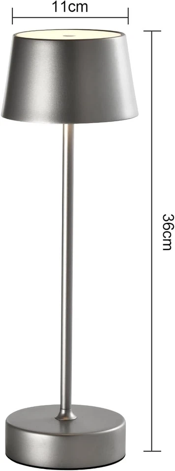 3W 3000KLED Tischlampe Kabellos Akku, Touch Tischleuchte Typ C USB Wiederaufladb - Bild 4 von 4