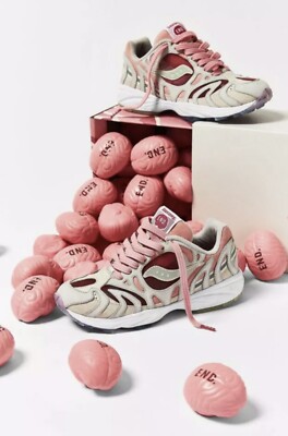 END Clothing x Saucony Azura 2000 The Brain Mens size 12 Saucony Grid Azura 2000 END The Brain Pink White Shoes  main image 4