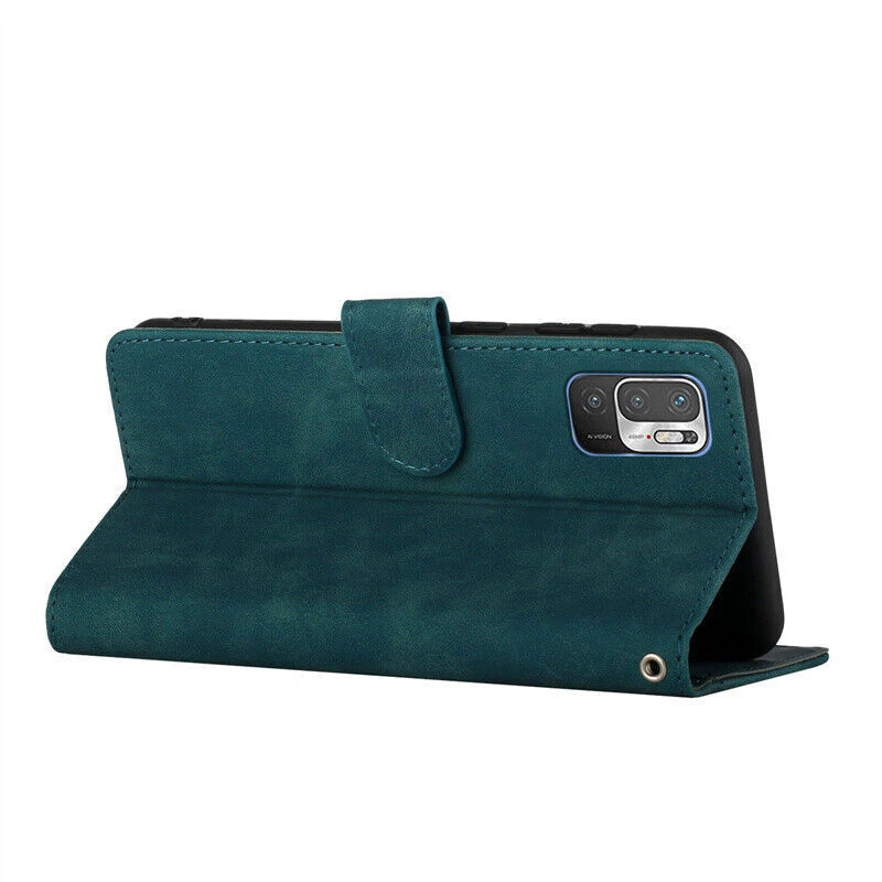 Leather Card Wallet Phone Case For Xiaomi Redmi 10A 11T 9A 9T 9C Note 10 POCO X3 - Image 3 of 4