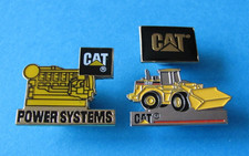 3, CAT, Caterpillar Pin Badges. Industrial equipment Diggers, Loaders. Unused.
