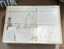 Allen Roth Townley Widespread Bathroom Faucet Chrome High Arc Lever Handles