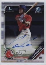 2019 Bowman Draft Chrome Draft Pick Auto Cameron Cannon #CDA-CCA Auto 1z4