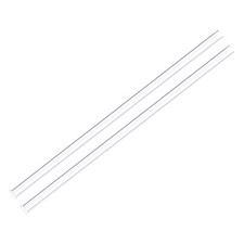 2 PCS 15mm x 16mm x 1.3ft 0.02" Rigid PVC Pipe Round Tube Tubing Clear