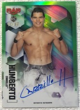Humberto Carrillo Auto Green 99 Topps WWE 2020 Chrome 