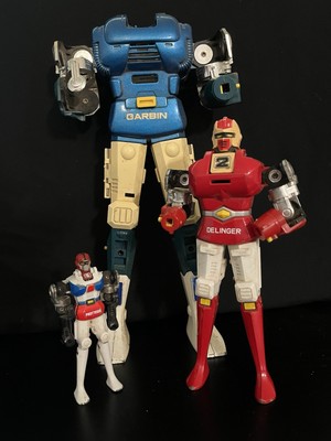 Vintage BANDAI Godaikin Gardian Garbin Set Die Cast Made In Japan 80s READ