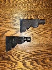 (2) Tool Carpenters Hatchet Axe Heads WARDS & PLUMB 1 Lb 6 Oz &1 Lb 8Oz