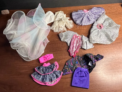 Genuine Barbie Dress and outfits Lot of 10 items