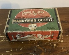Vintage Rawlplugs Handyman Outfit box made in England.