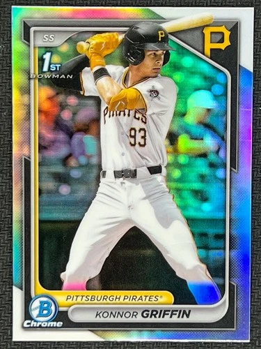2024 Topps Bowman Draft Chrome Refractor #BDC-22 Konnor Griffin 1st Pirates #2