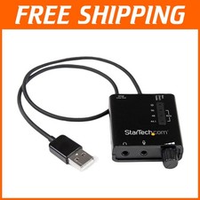 USB Sound Card w/ SPDIF Audio  Mic - External for Laptop/PC