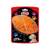 Hunde Polyrugby Strong L - 14Cm Bissfester Gummi Rugby Ball Spielzeug Hund