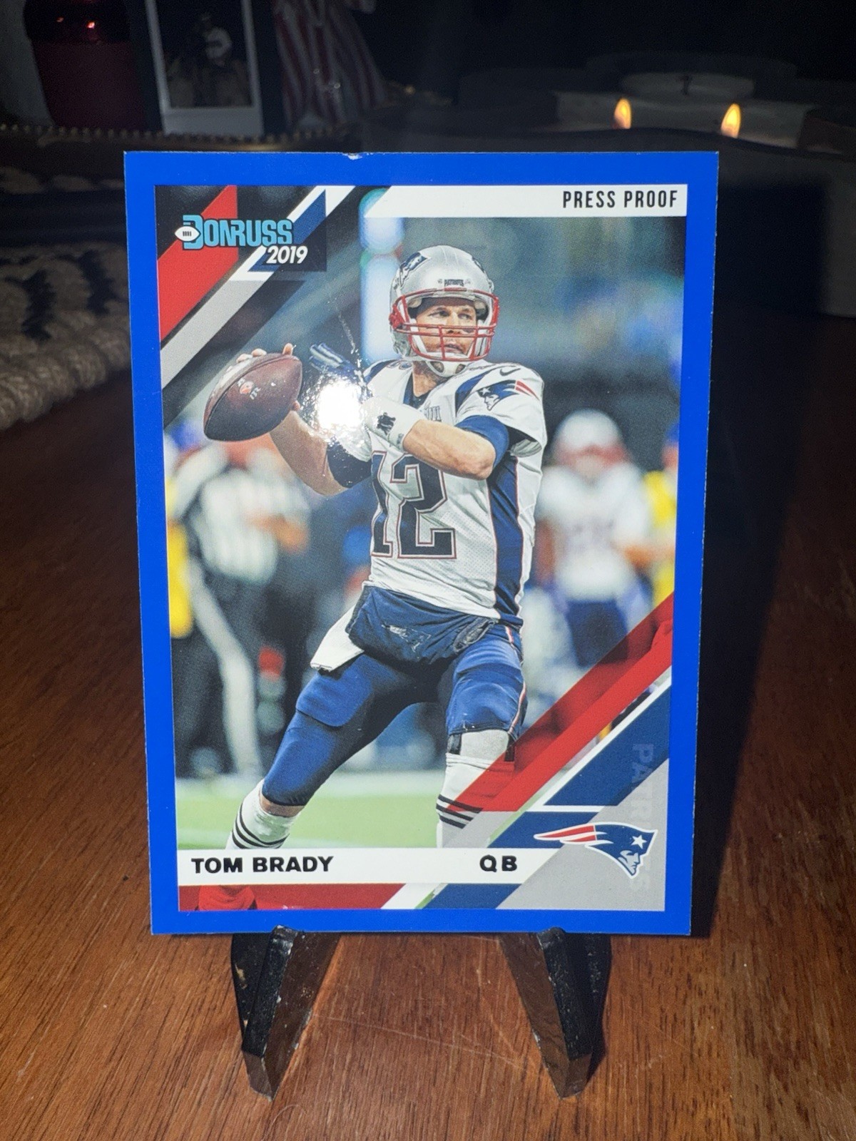 Donruss 2019 Press Proof Blue Tom Brady #162