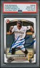 Konnor Griffin In Person Auto Bowman 2025 Prospect PSA 10 PSA/DNA Pop 2🔥🔥🔥