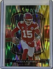 2025 Panini Select PATRICK MAHOMES II Green & Yellow Shock Prizm Premier Chiefs
