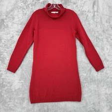 Boden Sweater Dress Womens 6 Mock Neck Mini Chunky Knit Pullover Cashmere Blend