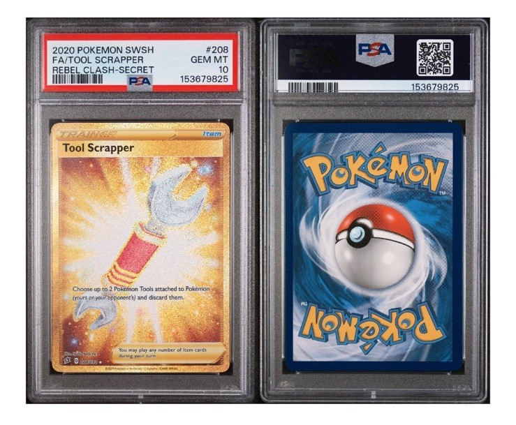 Tool Scrapper (Secret) 208/192 Swsh02: Rebel Clash Holo PSA 10