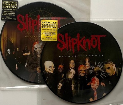Vtg SLIPKNOT Vinyl BEFORE I FORGET 7'' Picture DIsc 1 & 2 COMPLETE Record Set NEW