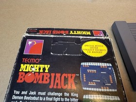 Mighty Bomb Jack (Nintendo NES) Caja, Manual, Solo Juego | *Tiene Ropa Cosm&eacute;tica*