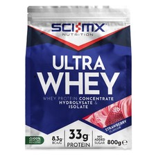 Whey Protein Powder 800g Strawberry | Muscle Building & Recovery High Protein 28.49 per kilo