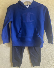 Champion Boys 2-Piece Hoodie  Jogger Pants Set Dark Navy Size 4 C735ST395