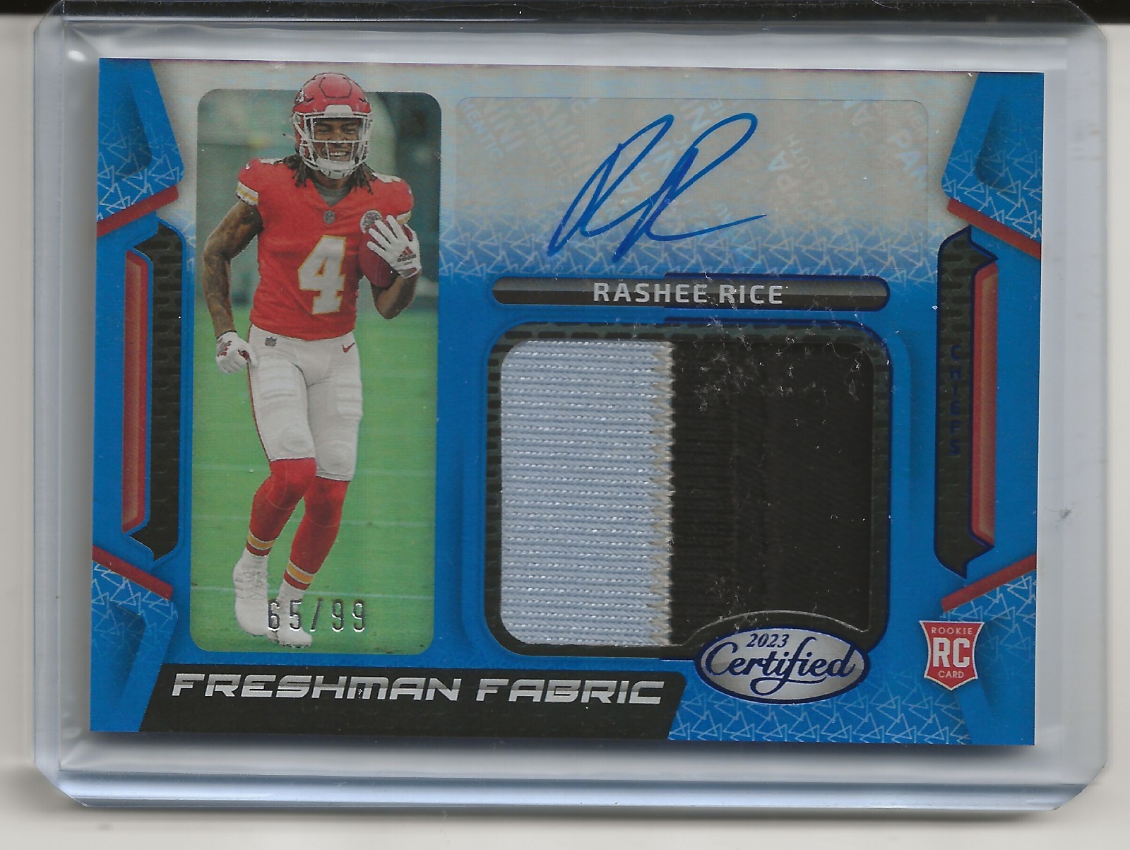 2023 Certified Rashee Rice Blue RC Auto Patch # 65/99