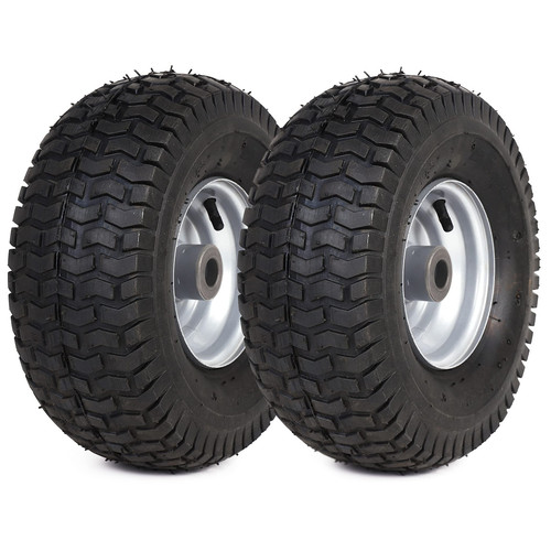 Exact Replacement 15 x 6.00-6 Front Tire and Wheel Assemblies Compatible with...