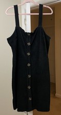 No Boundaries Dress Artsy Black Jumper Academia Corduroy Knit Women's XXXL