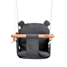 Baby Canvas Swing Chair Hanging Wood Children Kindergarten Toy outside Indoor