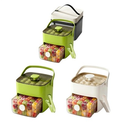 Ice Cube Tray with Lid & Bin Ice Maker Ice Trays for Freezer Ice Container