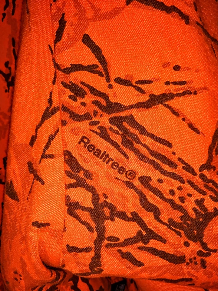 VINTAGE XL WALLS Reversible Orange & Camo Hunting Jacket Coat Realtree Archery - Image 2 of 4