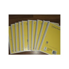 10 up up Spiral Notebooks 1 Subject College Ruled 70 Sheets 7.5x10.5 Yellow s30