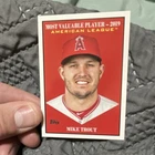 Topps 2025 Update Most Valuable Mike Trout #MV-9 Los Angeles Angels Card