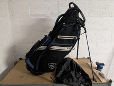 Wilson Exo Stand Bag 4 way top  Dk Blue / Black. Un-used, very clean condition