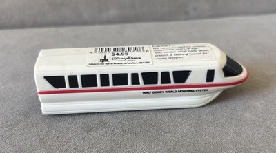Vintage Walt Disney World Monorail Toy Pullback Disney Parks 4-inch, Some Wear