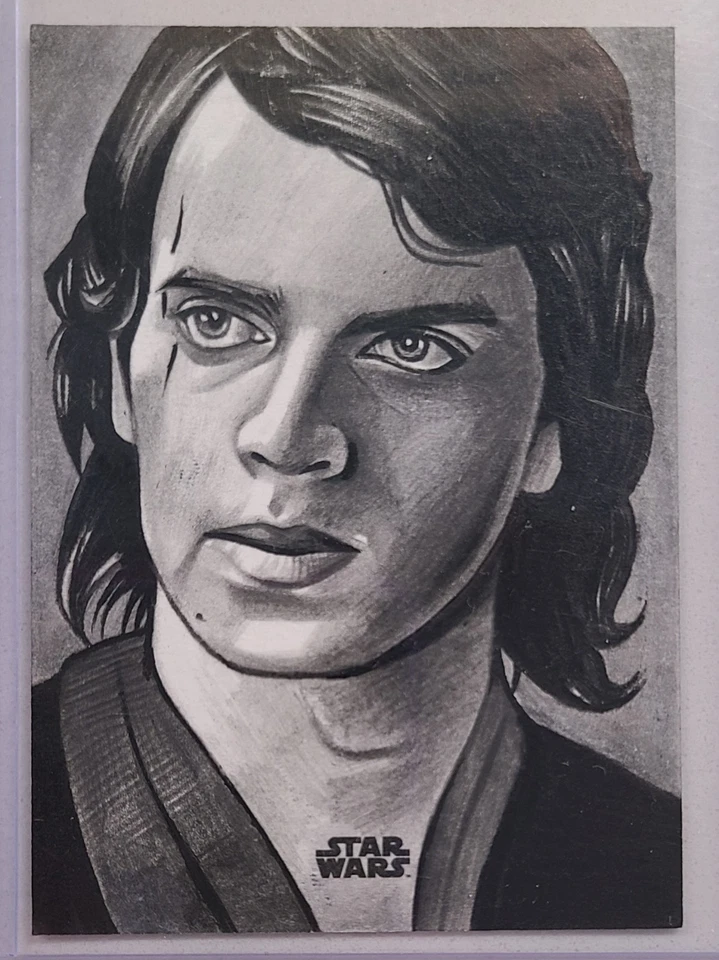 Star Wars Topps Finest Anakin Skywalker Sketch Wanting to Become a Master! - Image 1 of 2