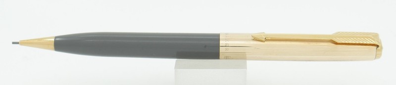 Parker 51 Mk II Grey w/12kt Gold Filled Cap 0.9mm Pencil - c. 1960 - New, Unused