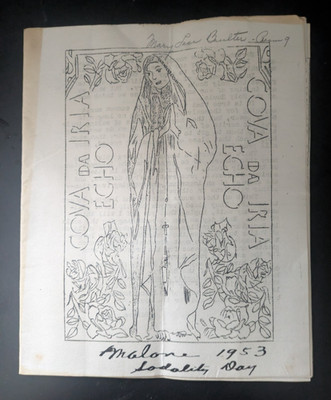 Cova da Iria Echo Catholic Paper 1953 Marian Devotion Religious Ephemera