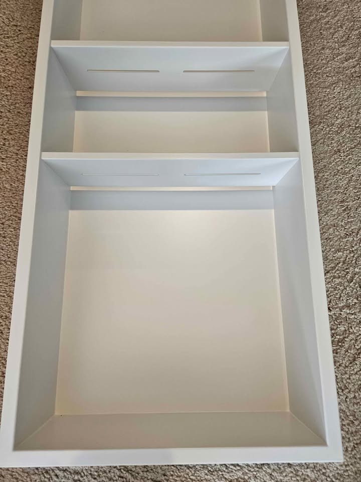Neodrain Stainless Steel Shower Niche 12" x 30" x 4" White 3 Shelves Retail $160
