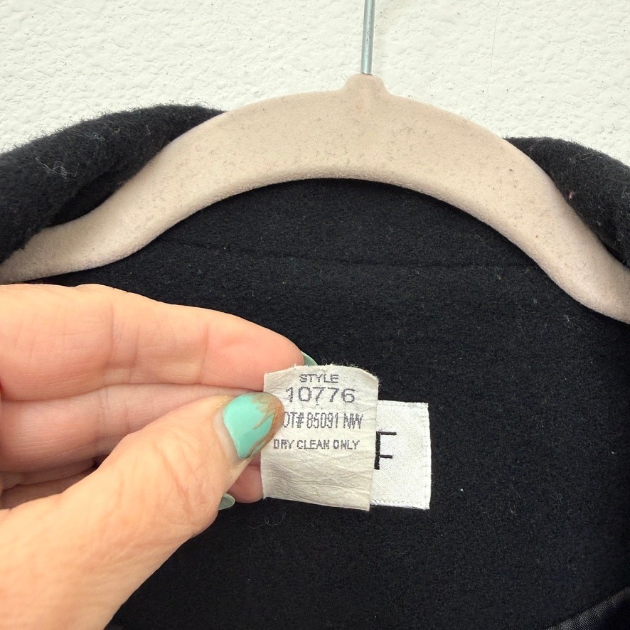 Graff Black Wool Blend Zip Front Jacket Minimalis… - image 4