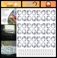48pcs 20mm Clear Crystal Ball Prisms - Chandelier Sun Catcher Hanging Decor
