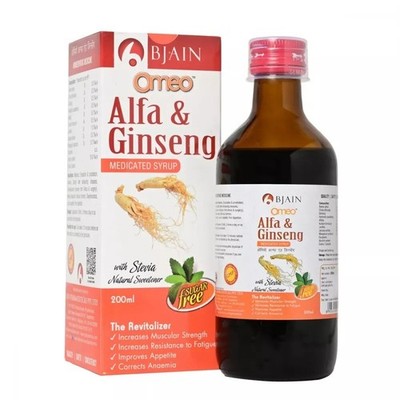 BJain Omeo Alfa & Ginseng Sirup (zuckerfrei) (200ml)