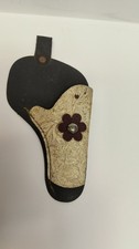 Vintage Toy Leather Cowboy Cap Gun Holster Antique